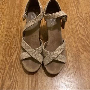 Tom’s Wedges (size 6.5)